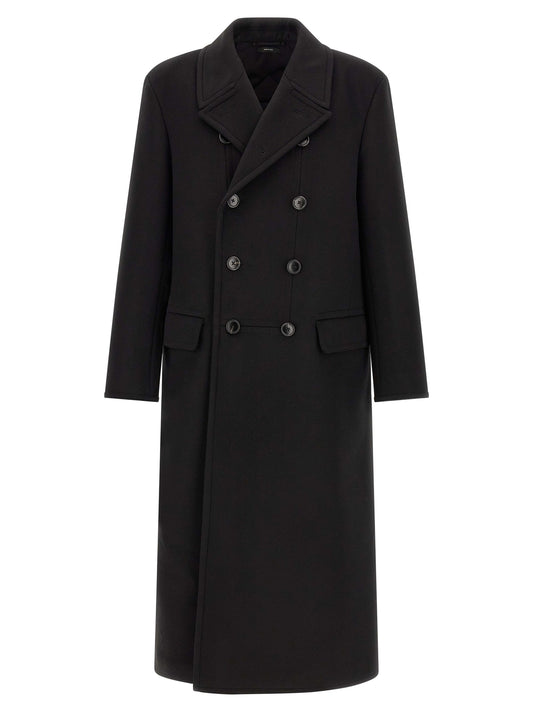 Tom Ford Black Virgin Wool Coat