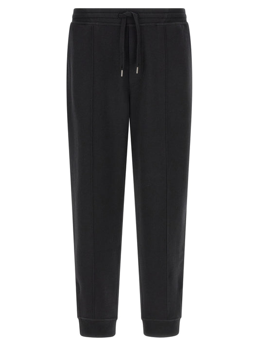 Brunello Cucinelli Black Cotton Joggers (Workout Pants)