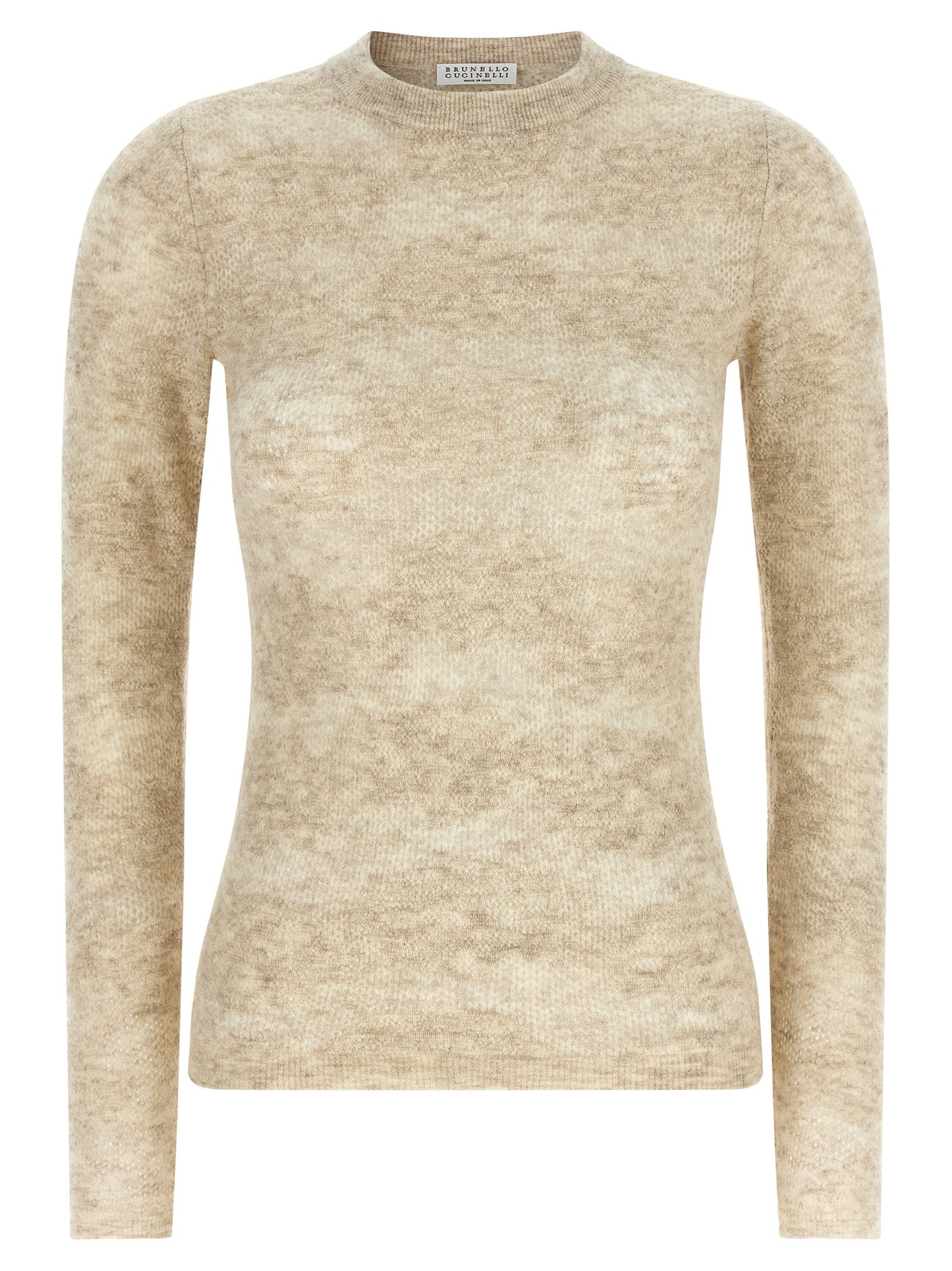 Brunello Cucinelli Beige Silk Cardigan