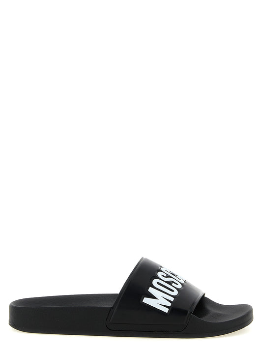 Moschino Bicolor Pvc Slides