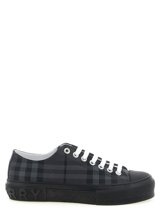 Burberry Gray Polyamide Low Top Sneakers