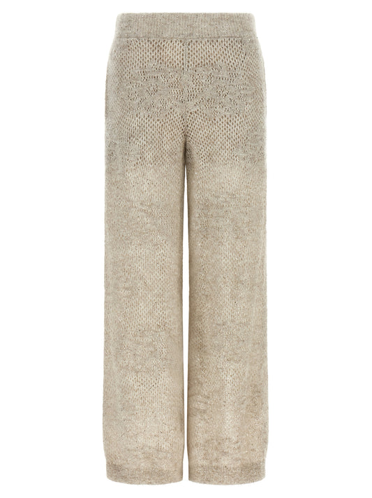 Brunello Cucinelli Beige Nylon Casual Pants