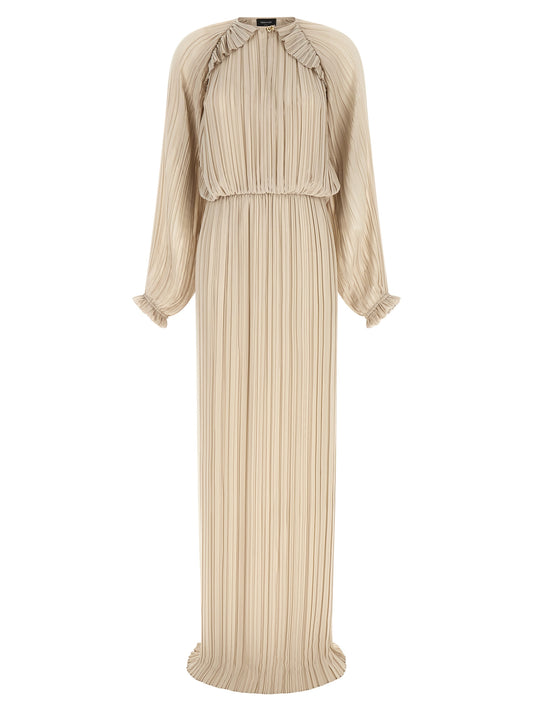 Fabiana Filippi Beige Polyester Long Dress