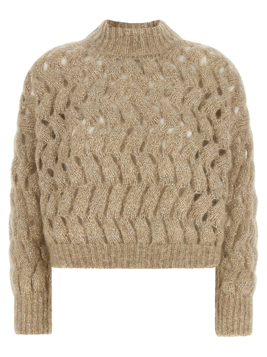 Brunello Cucinelli Beige Wool Cardigan