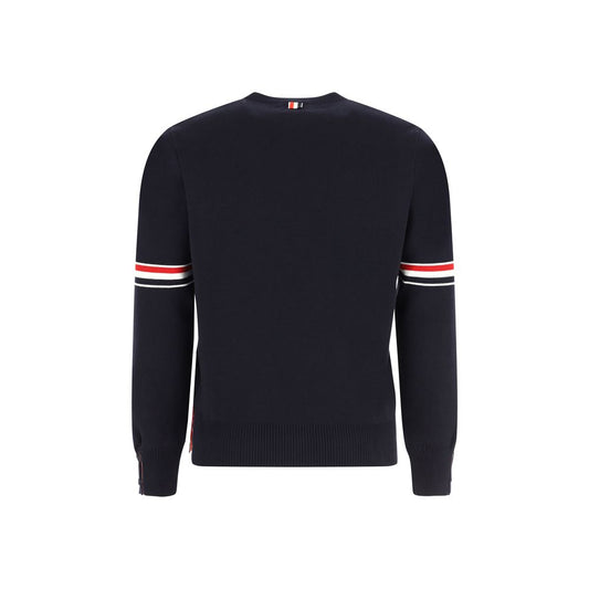 Thom Browne Blue Cotton Sweatshirt