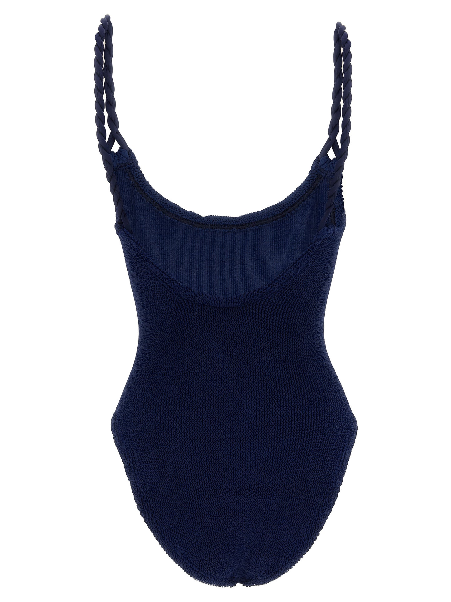 Hunza G Blue Polyamide One-Piece Swimsuit