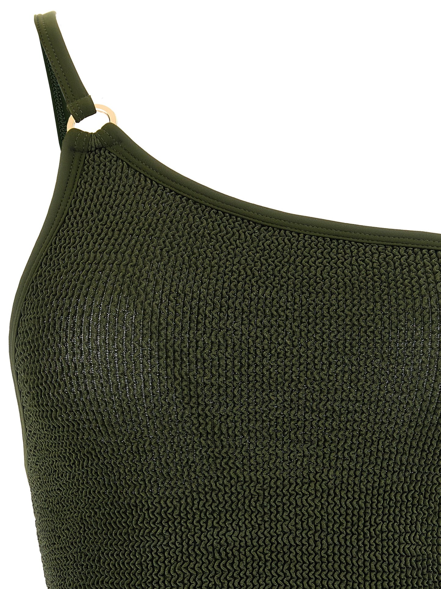 Hunza G Bicolor Polyamide One-Piece Swimsuit