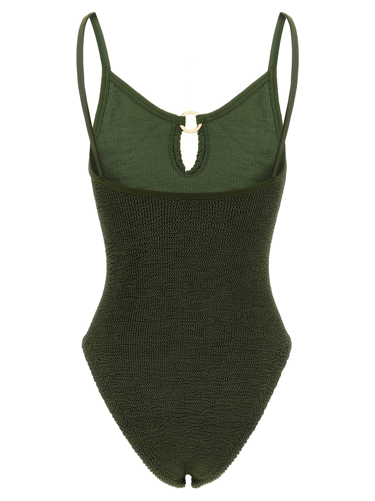 Hunza G Bicolor Polyamide One-Piece Swimsuit