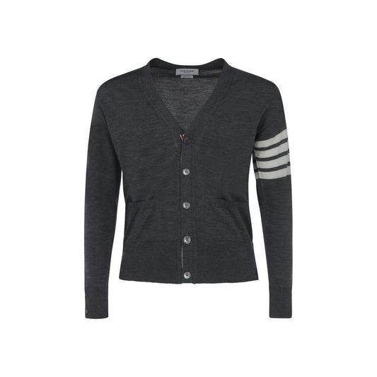Thom Browne Gray Wool Oves Aries Cardigan