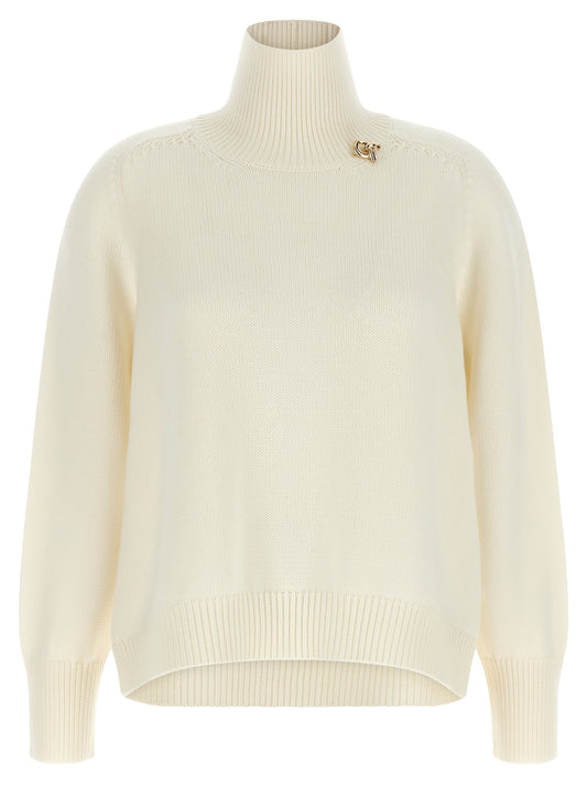 Fabiana Filippi White Virgin Wool Cardigan
