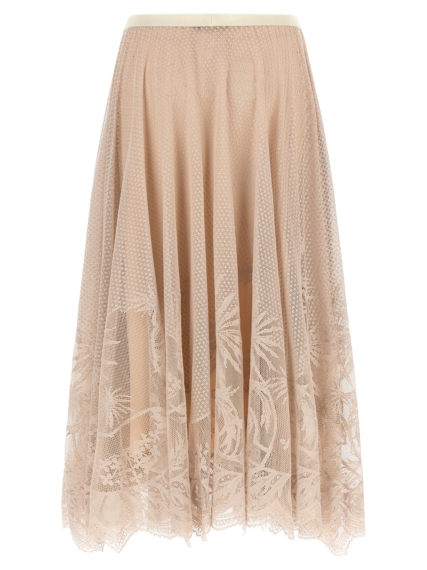 Fabiana Filippi Multicolor Cotton Midi Skirt