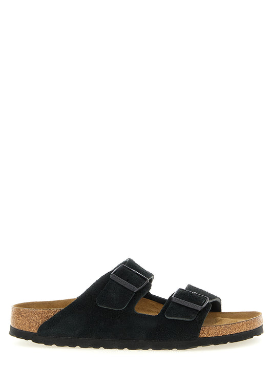 Birkenstock Black Calfskin Slides