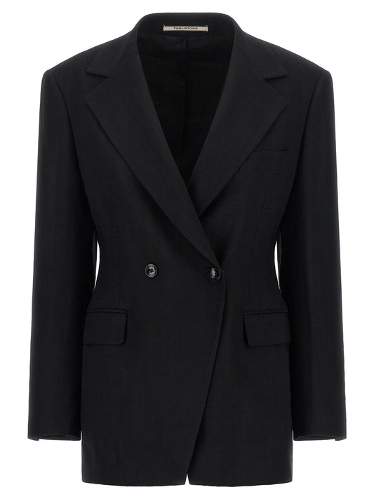 Tagliatore Black Viscose Blazer
