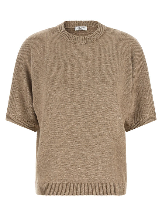 Brunello Cucinelli Beige Cashmere Cardigan