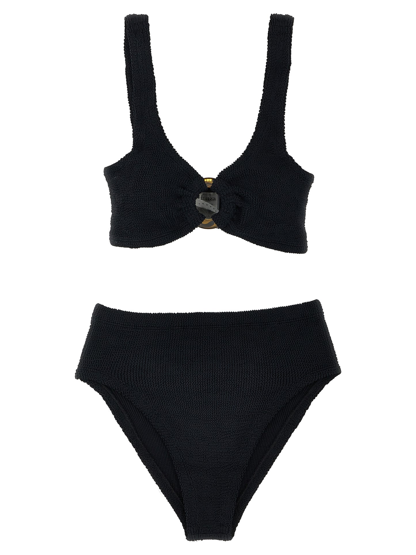 Hunza G Black Nylon Bikini