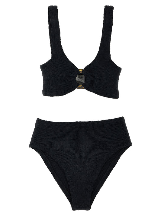 Hunza G Black Nylon Bikini