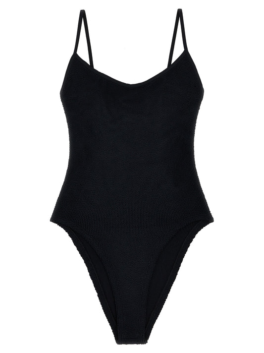 Hunza G Black Polyamide One-Piece Swimsuit