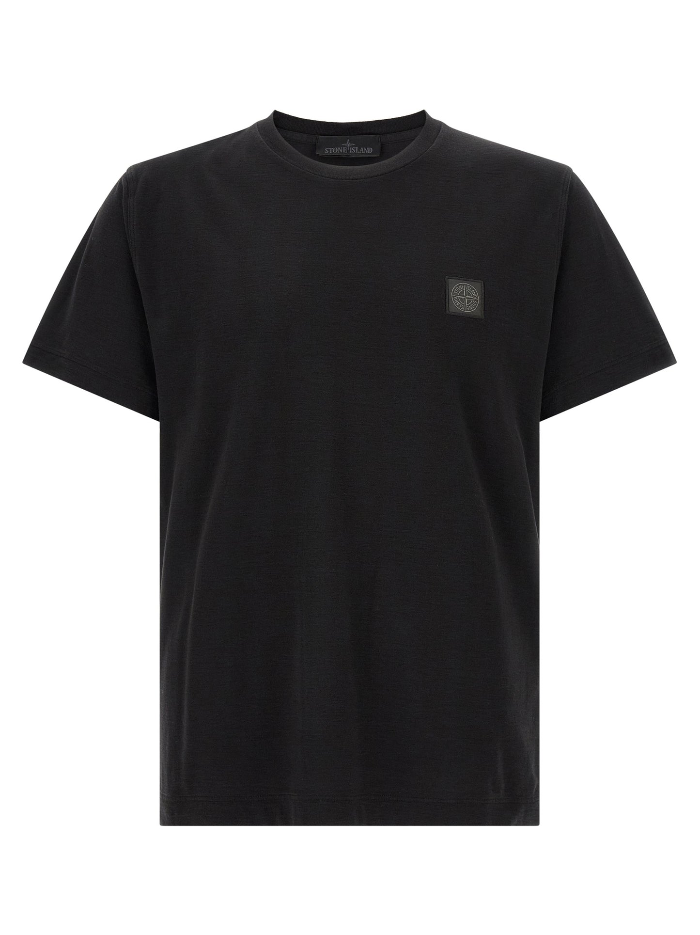 Stone Island Black Cotton T-Shirt