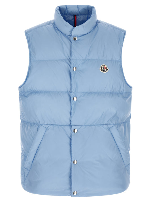 Moncler Blue Polyamide Sleeveless Jacket