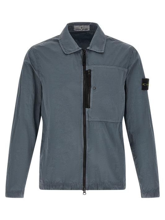 Stone Island Gray Polyamide Blouse