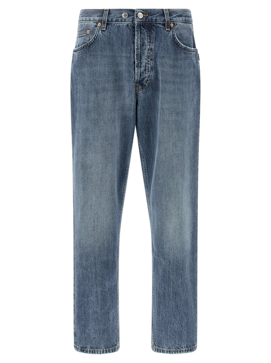 Department 5 Blue Cotton Tapered Jeans