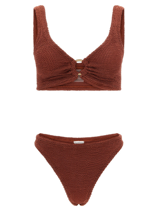 Hunza G Brown Polyamide Bikini