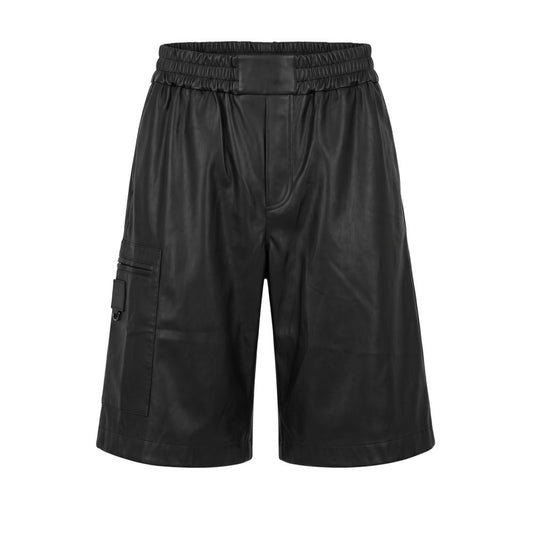 Trussardi Jeans Black Polyester Men Shorts