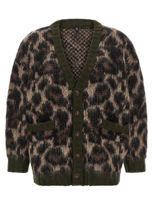 R13 Brown Nylon Cardigan