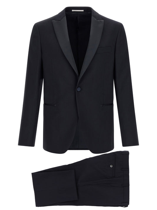 Pal Zileri Black Wool Two-Piece Suit