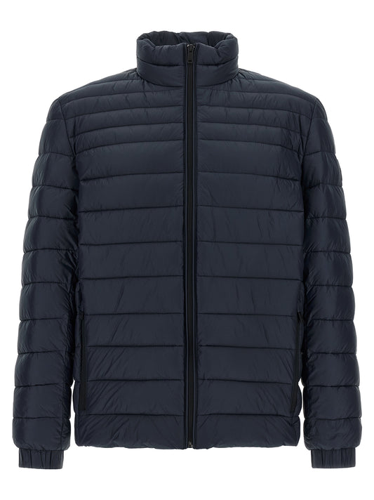 Hugo Boss Blue Polyamide Full-Length Jacket