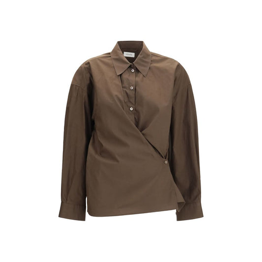 Lemaire Brown Cotton Shirt