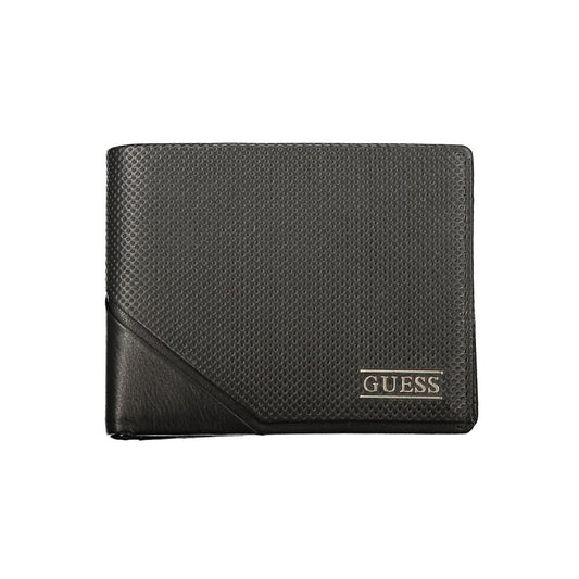 Guess Jeans Black Leather Men's Wallet