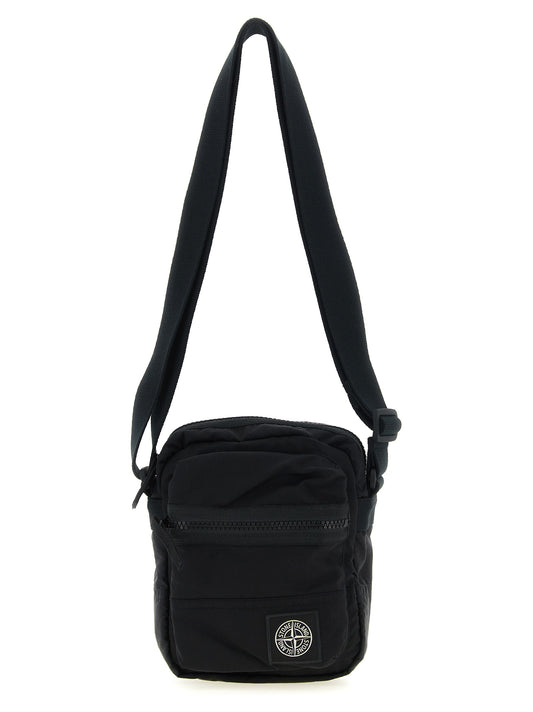 Stone Island Black Polyamide Crossbody Bag