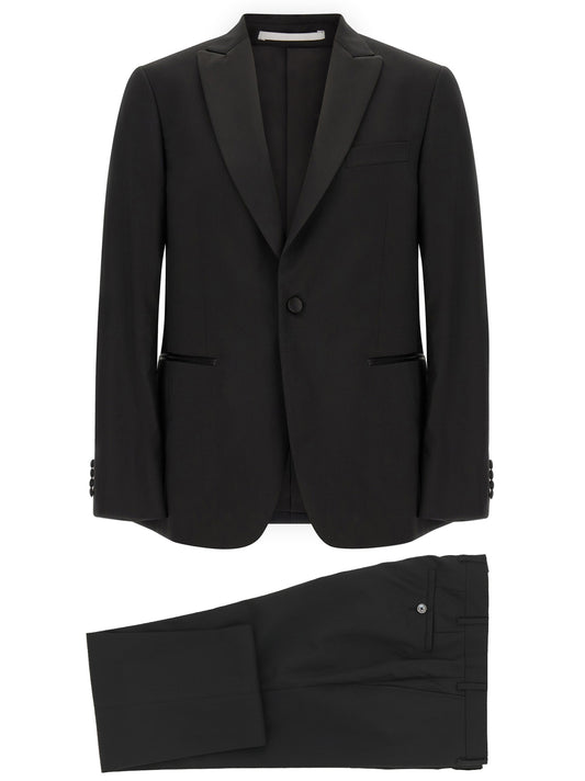 Pal Zileri Black Wool Two-Piece Suit