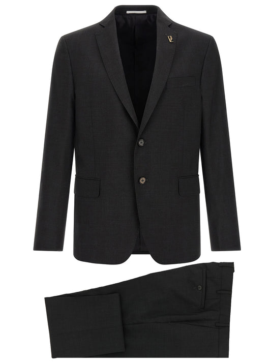 Pal Zileri Gray Wool Two-Piece Suit
