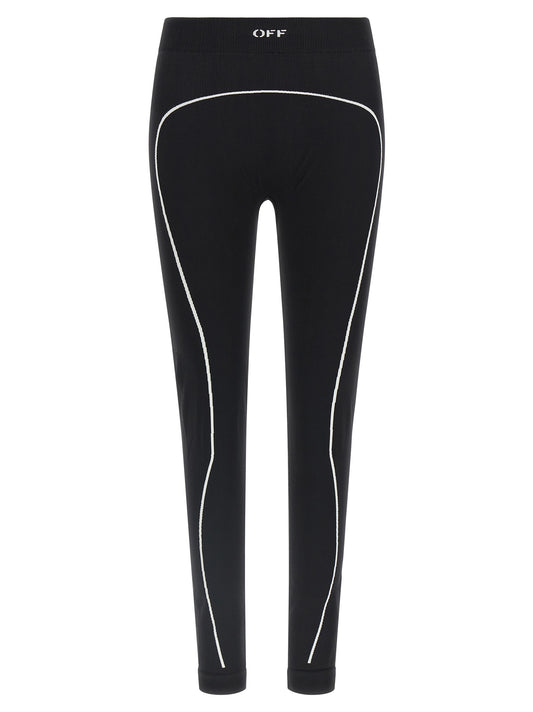 Off-White Black Polyamide Leggings