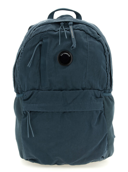 C.P. Company Blue Polyamide Backpack