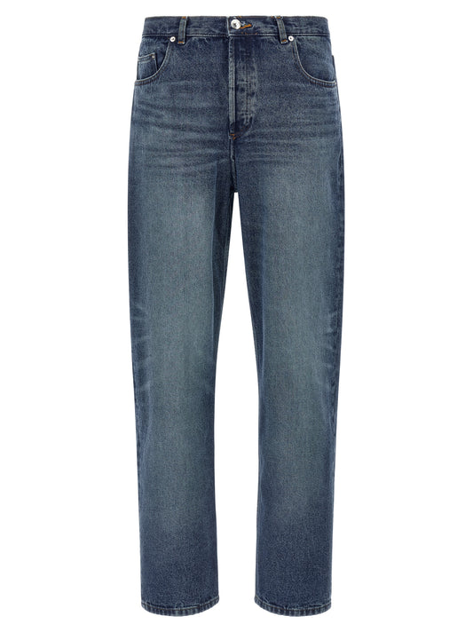 A.P.C. Blue Cotton Straight-Leg Jeans