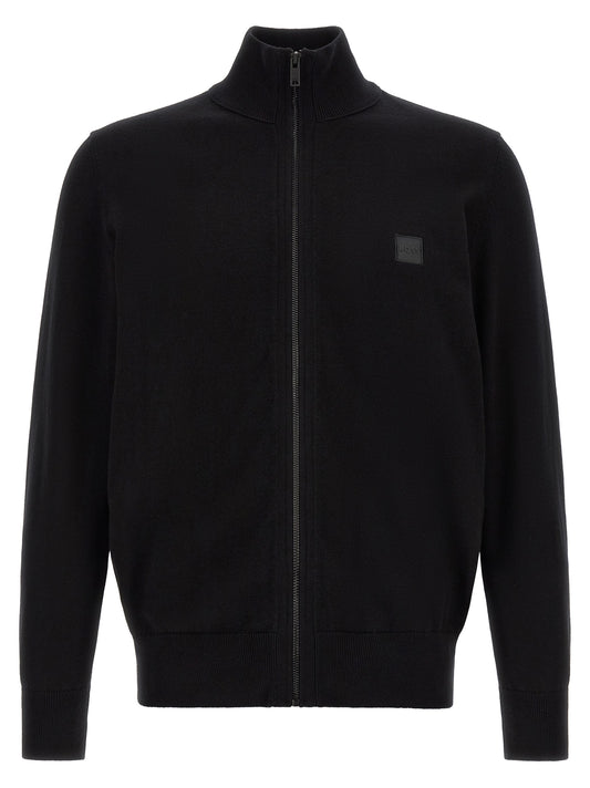 Hugo Boss Black Cotton Cardigan