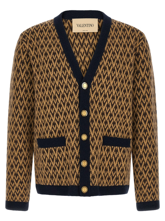 Valentino Garavani Multicolor Cashmere Cardigan