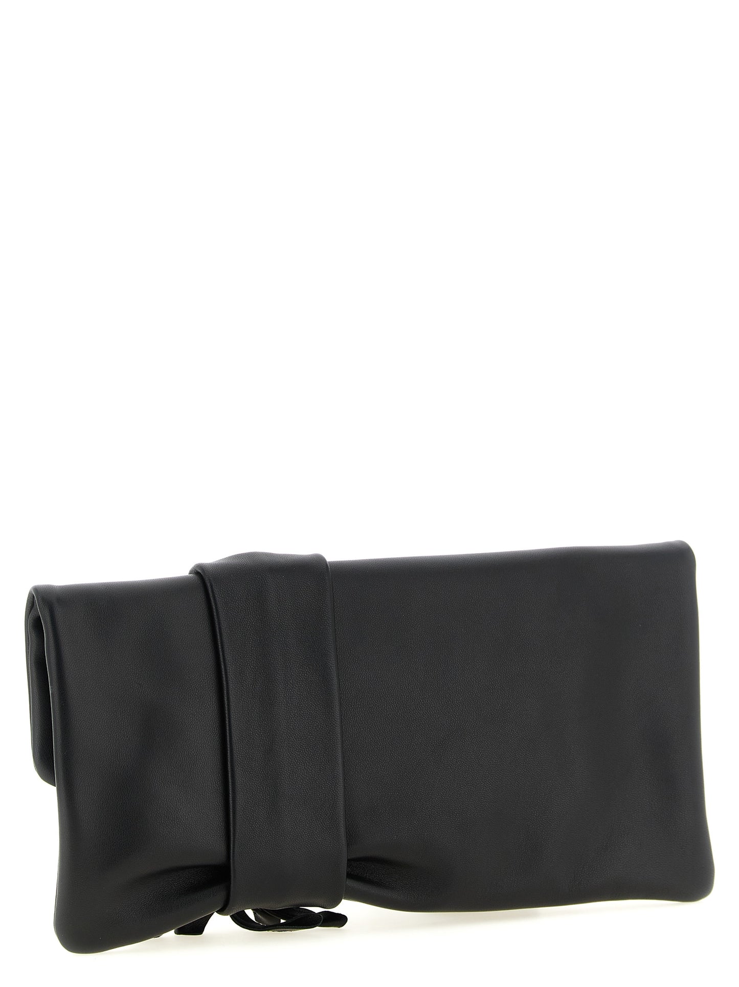 Jimmy Choo Black Lamb Leather Clutch Bag