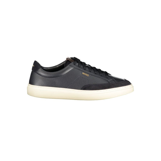 Hugo Boss Blue Leather Men's Sneakers
