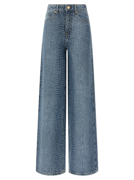 Self-Portrait Blue Cotton Jeans Denim