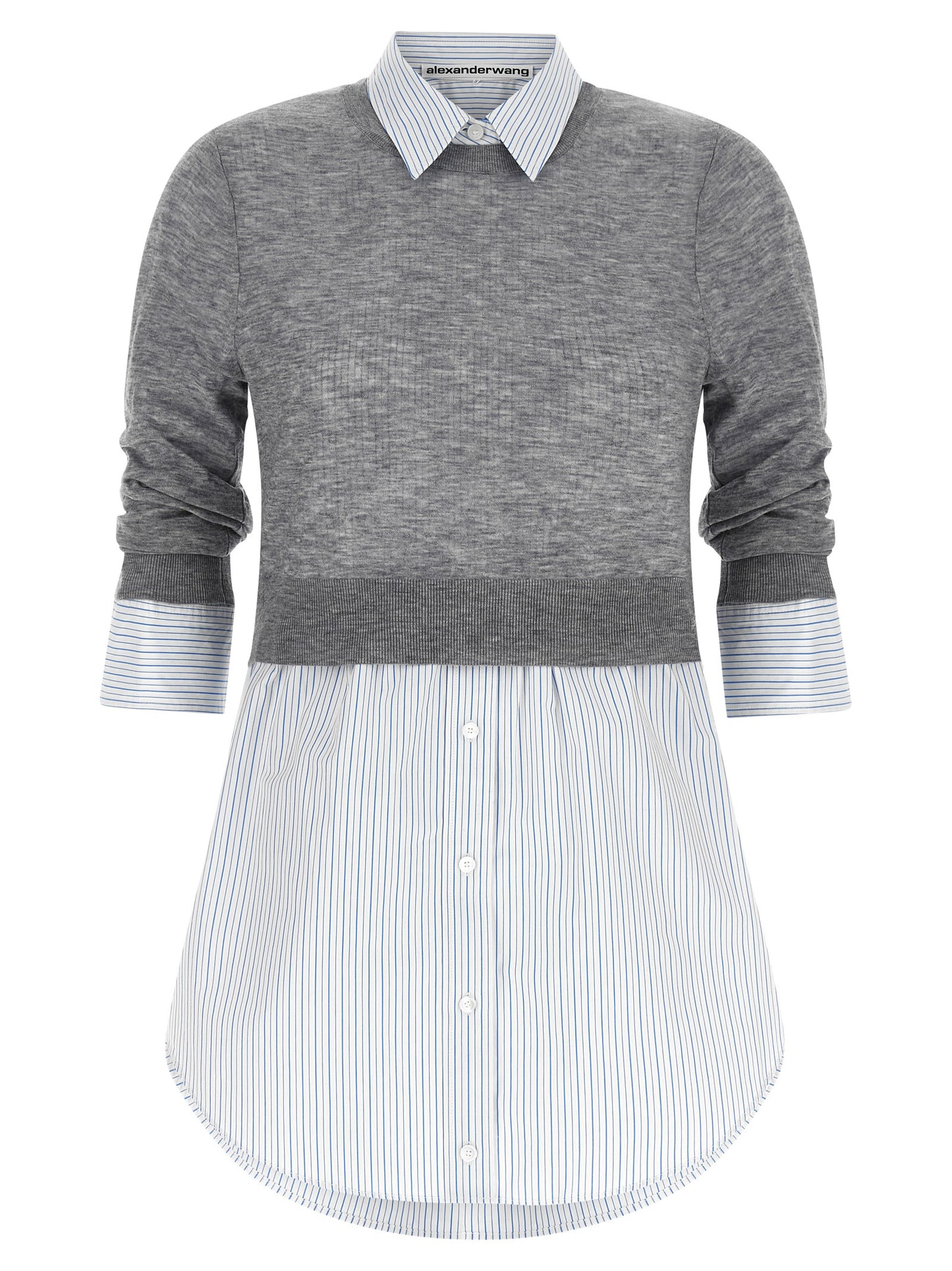 Alexander Wang Gray Wool Blouse
