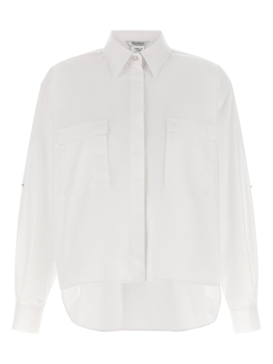 Max Mara White Cotton Blouse