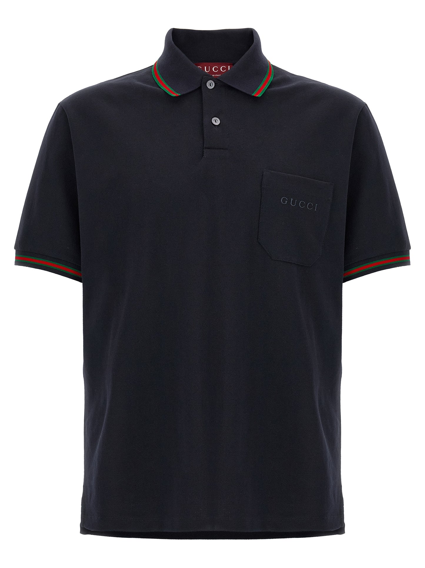 Gucci Blue Cotton Polo Shirt