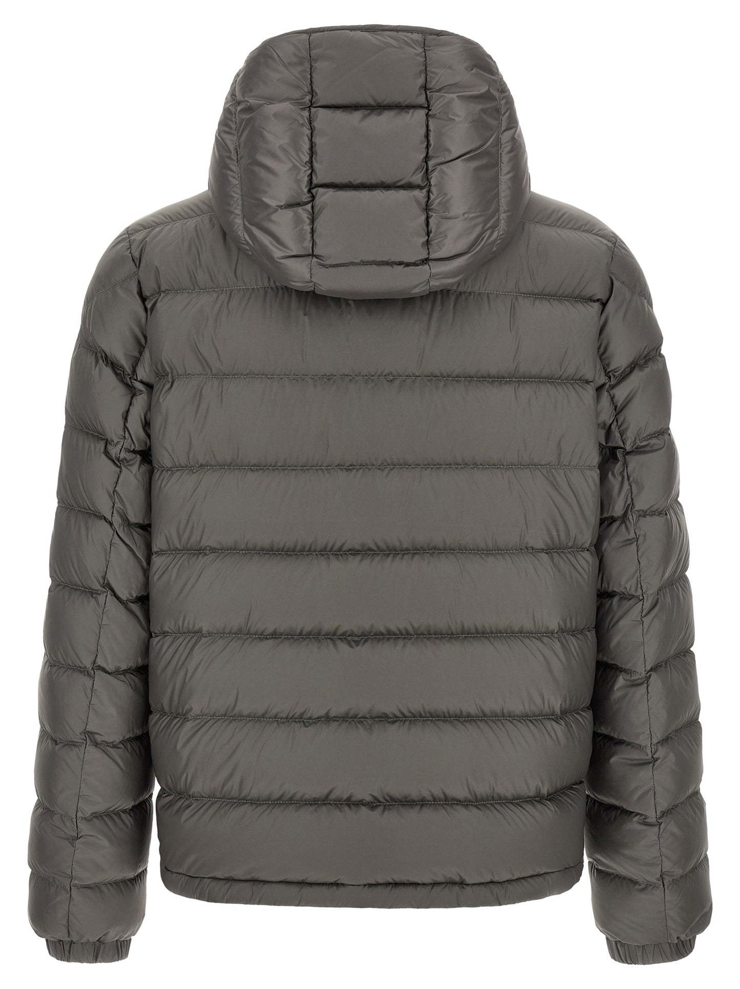 Moncler Gray Polyamide Full-Length Jacket