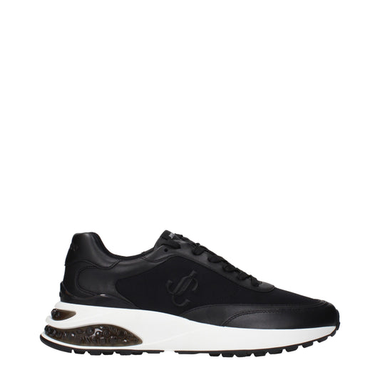 Jimmy Choo Black Fabric Athletic Sneakers