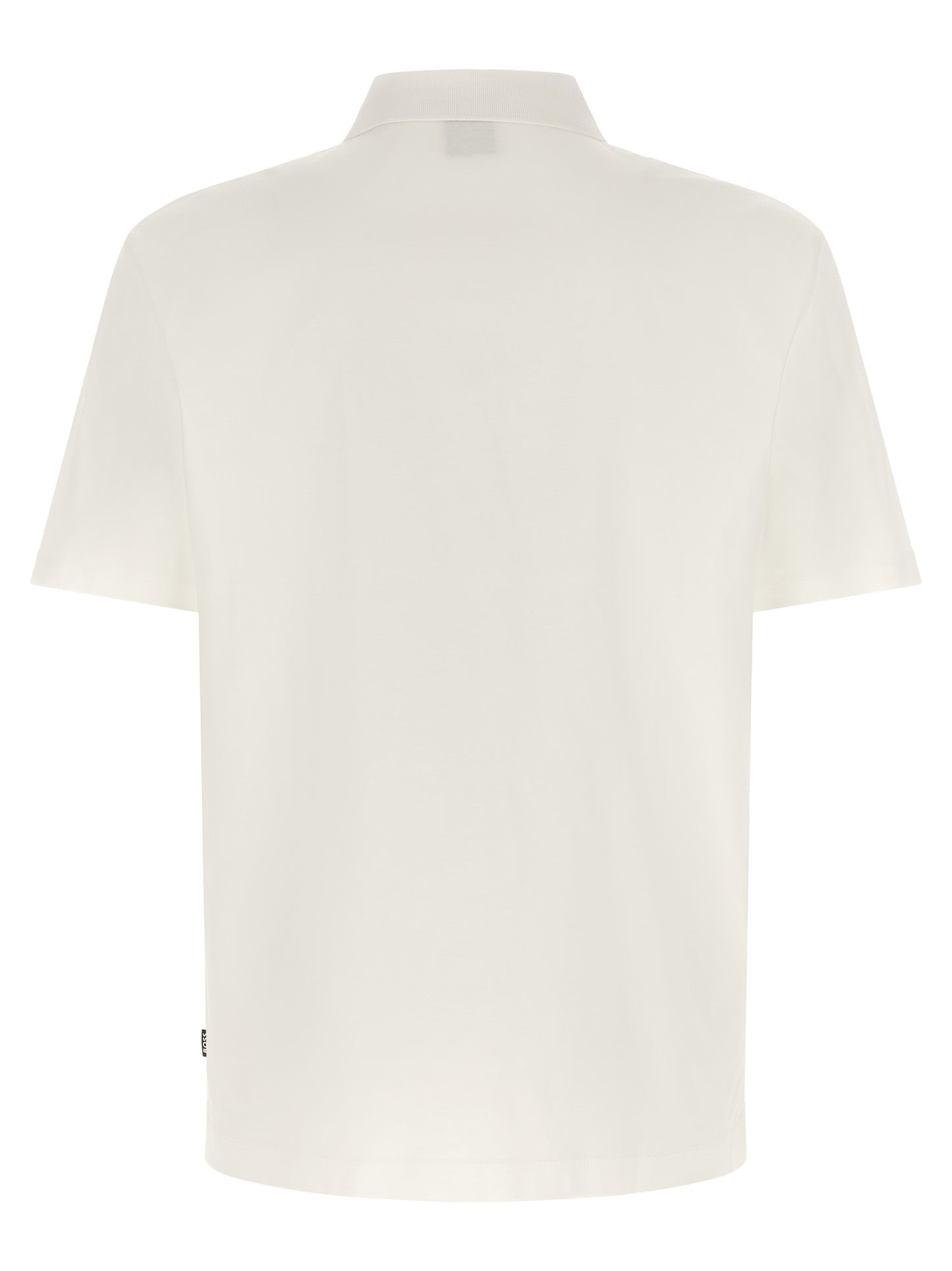Hugo Boss White Cotton Polo Shirt