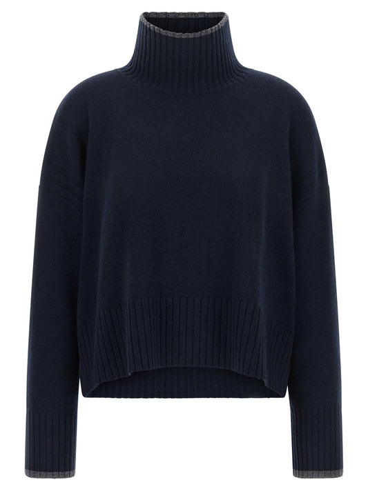 PINKO Blue Wool Cardigan